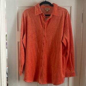 Appleseed's Vibrant Orange Shirt Jacket